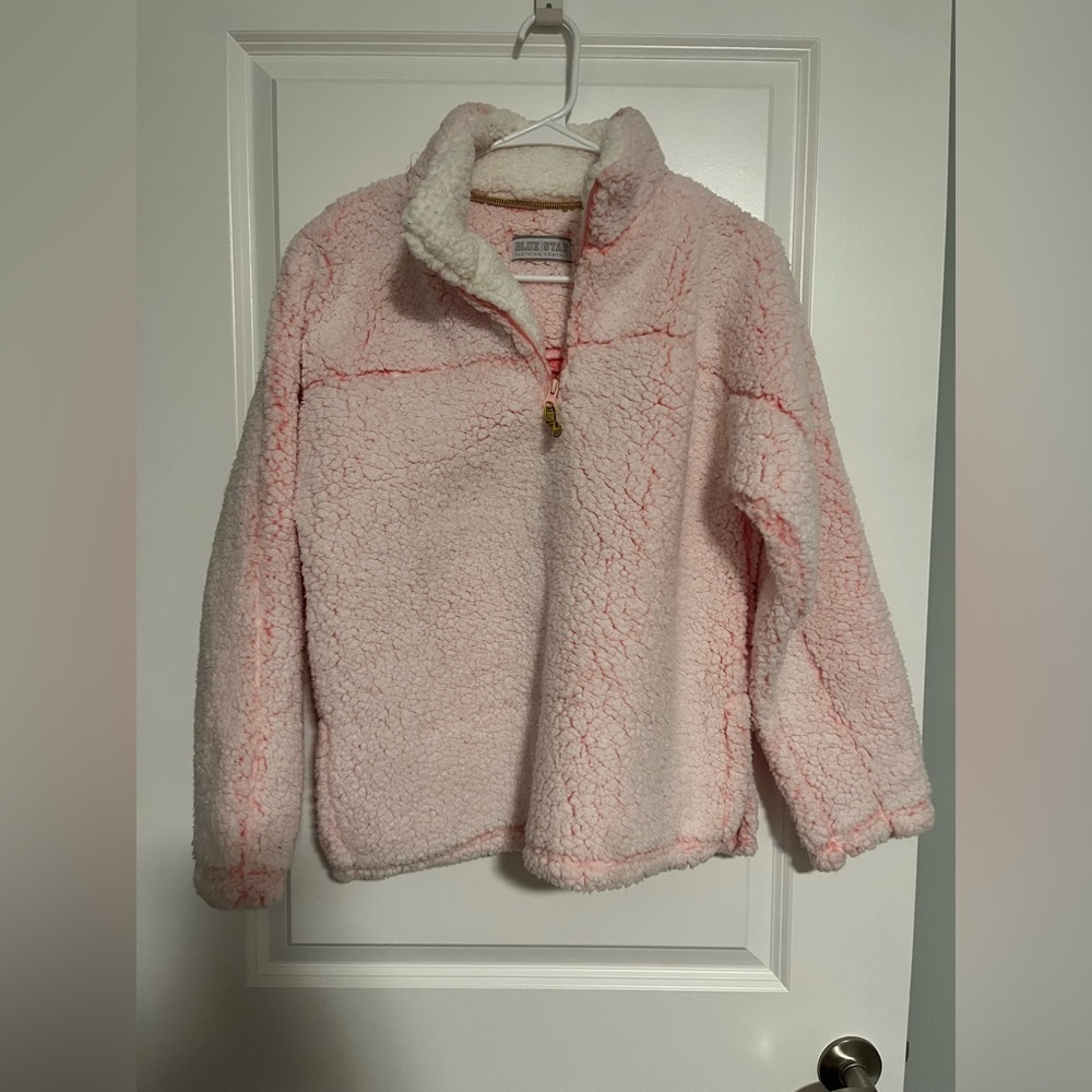 2 for $10 Pink Daily Collections Blue Star Sherpa Pullover